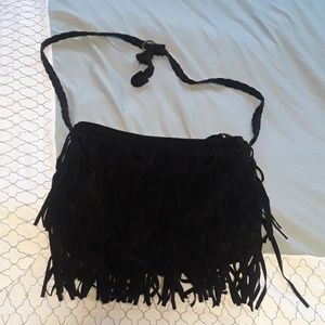F21 Boho Gypsy Velvet Fringe Purse!